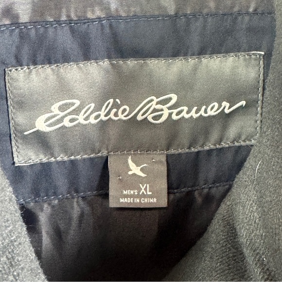 Eddie Bauer EB650 Men's XL Down Filled Insulated Quilted PufferJacket Coat - Picture 9 of 10